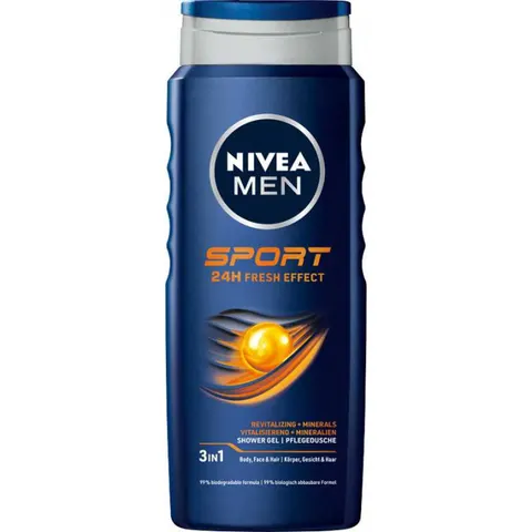 NIVEA MEN Żel pod prysznic 3w1 SPORT, 500 ml