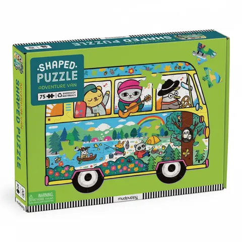 Puzzle konturowe Van podróżniczy 75 elementów 5+ / Mudpuppy
