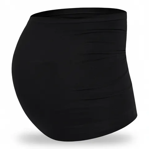 Bezszwowy pas na czas ciąży i karmienia 2w1 - Black / Mama Hangs