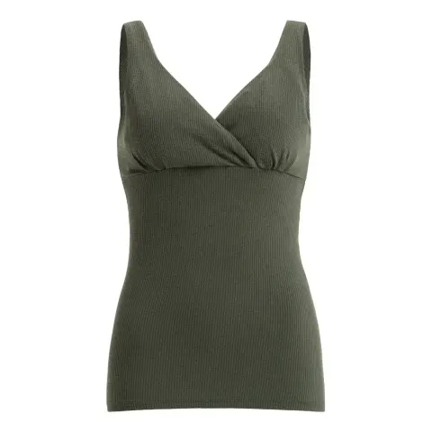 Nieprzemakalny top do karmienia piersią Day & Night - Olive / Mama Hangs