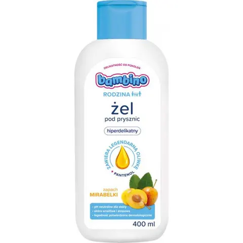 BAMBINO RODZINA Żel pod prysznic MIRABELKA, 400 ml