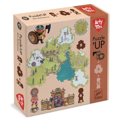 Puzzle tekturowe Arty toys - BARBARIOUS / Djeco