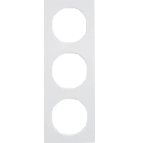 R.3 Ramka 3-krotna, biały, połysk; 10132289, BERKER by HAGER
