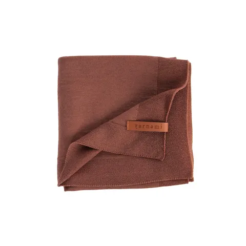 Kocyk Merino Cozy - terrakota / Yarnami