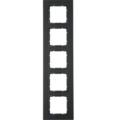 B.7 Ramka 5-krotna, antracyt, mat; 10156626, HAGER