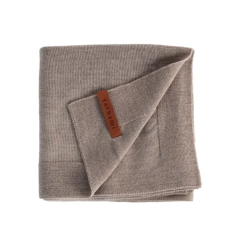 Kocyk Merino Cozy - delikatny brąz / amori