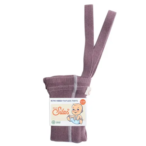 Rajstopki bawełniane bez stópek Footless - Acai Smoothie / Silly Silas