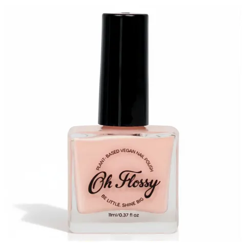 Lakier do paznokci Peach, 12 ml, bio brokat, roślinna formuła / Oh Flossy