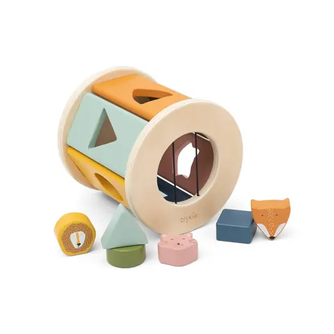 Drewniany roller, sorter kształtów / Trixie