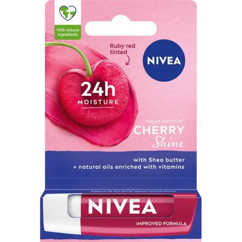 NIVEA Pomadka do ust CHERRY SHINE, 4,8 g