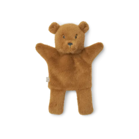 Pacynka na rękę miś Honor - golden caramel / Liewood