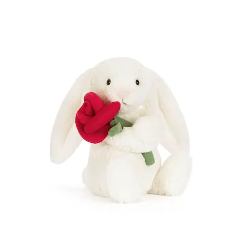 Króliczek z różą 31cm / Jellycat