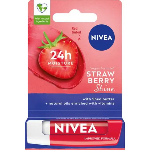 NIVEA Pomadka do ust STRAWBERRY SHINE, 4,8 g