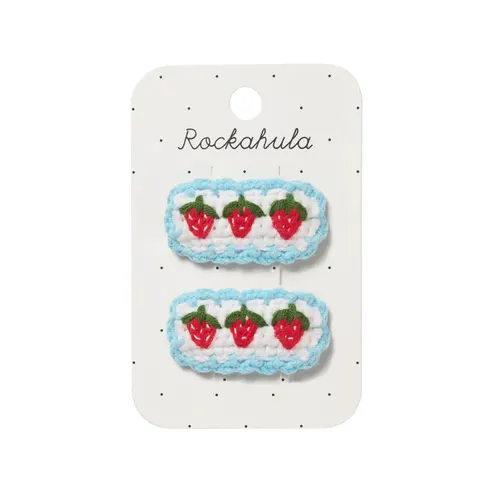 Spinki do włosów Crochet Strawberry Frill / Rockahula Kids