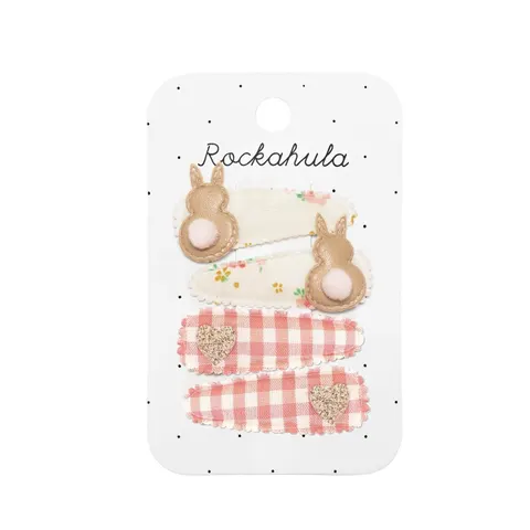 II GATUNEK: Spinki do włosów Tiny Blossom Bunny / Rockahula Kids