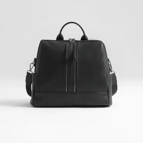 II GATUNEK: Plecak i torba dla mamy 2w1 MINI black 2.0, gun metal / Joissy