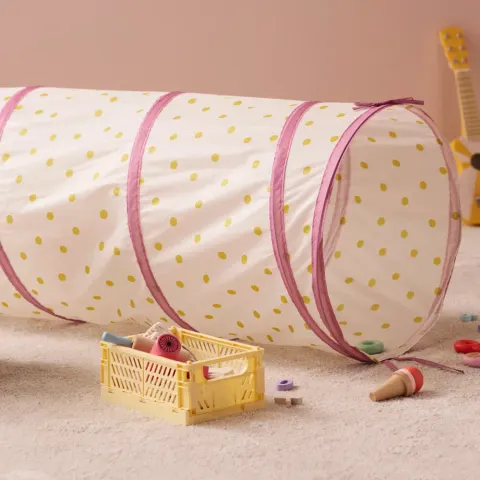 Kids Concept Tunel do Zabawy Różowy w Kropki