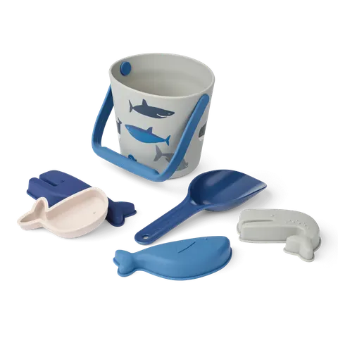 Zestaw do piasku Gilma - shark, dove blue / Liewood