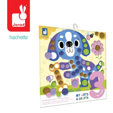 Zestaw kreatywny Okrągłe Mozaiki My arts & crafts 3+, Janod