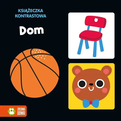 Książeczka kontrastowa DOM, Zielona Sowa