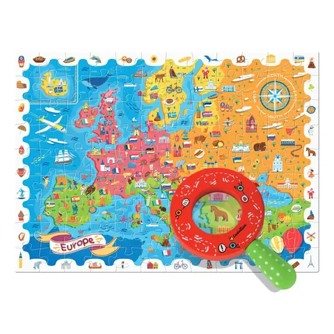 DETECTIVE PUZZLE - gra detektywistyczna - MAPA EUROPY / Ludattica