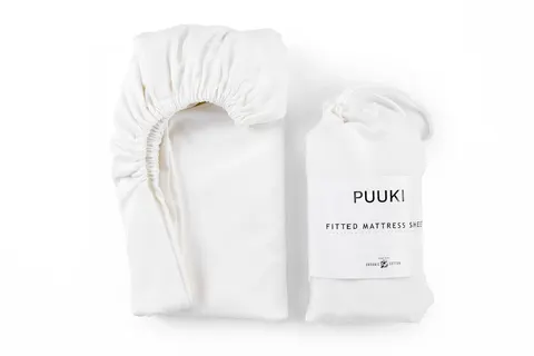 Prześcieradło do łóżeczka 60x120 Organic Śmietanka, PUUKI