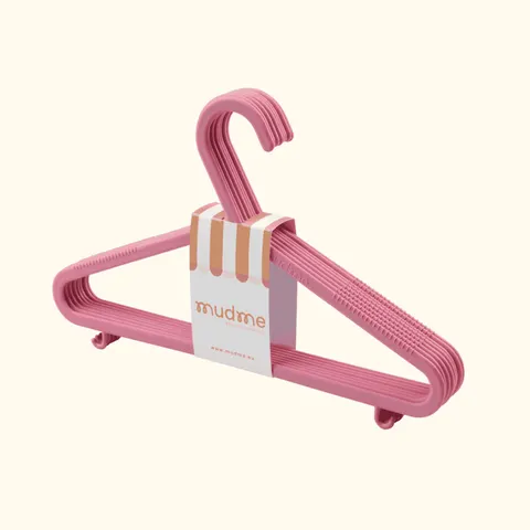 Wieszaki 8szt. - Bubble Gum / Mudme