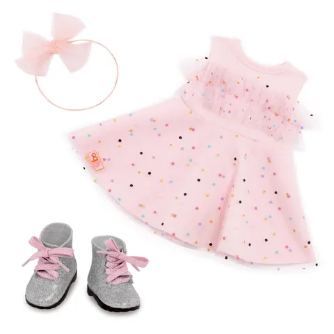 Zestaw ubranek dla lalek - Pink & Colorful / OurGeneration