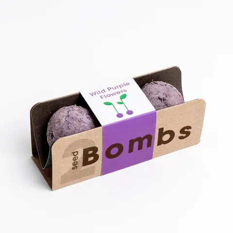 Bomby nasienne - Wild Purple Flowers, 2szt. / Resetea