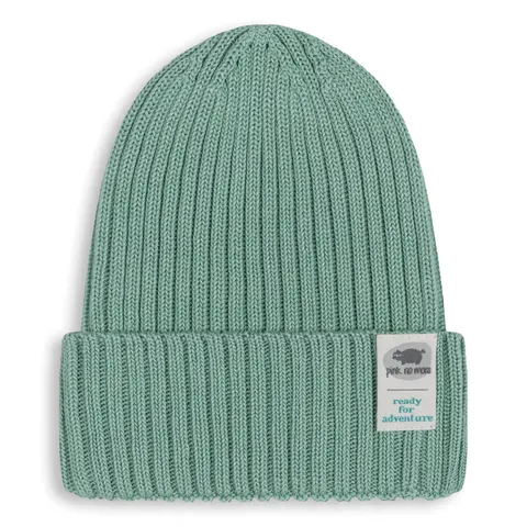 Czapka Beanie Bambusowa GREEN / Pink no more