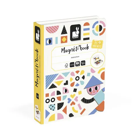 Magnetyczna układanka Kształty Magnetibook 3+ / Janod