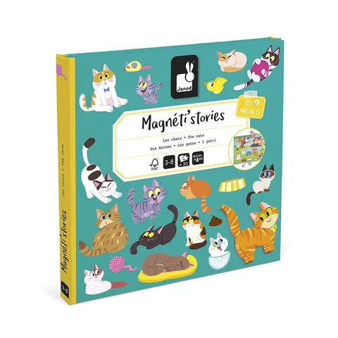 Magnetyczna układanka Koty Magneti'stories 3+ / Janod