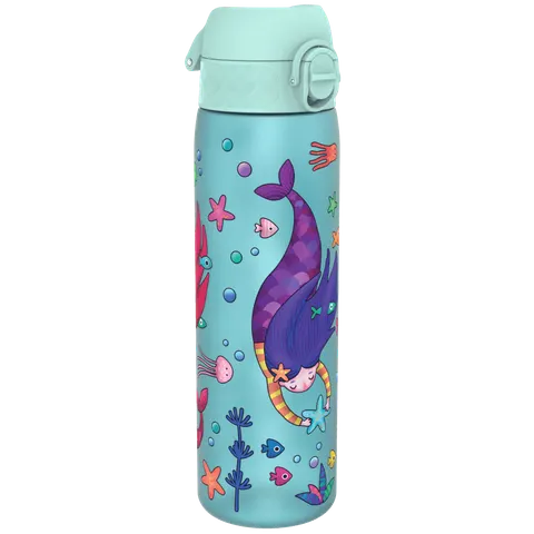 Wąska butelka na napoje - Mermaids, 500ml / ION8®