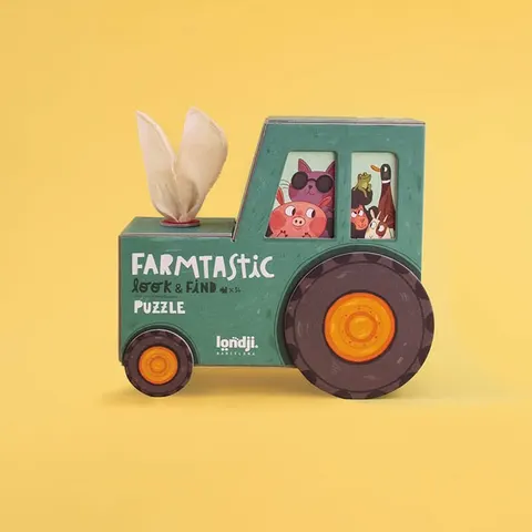 Puzzle z grą obserwacyjną Farmtastick / Londji
