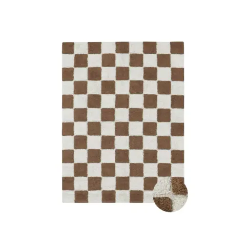 Dywan Bawełniany Kitchen Tiles Toffee 90 × 130 cm / Lorena Canals