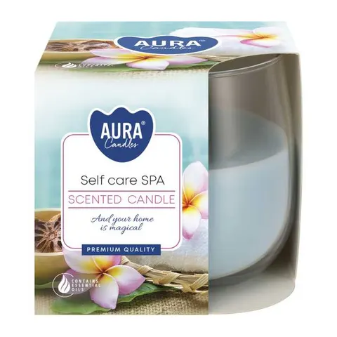 BISPOL AURA Świeca zapachowa w szkle SN71-363 SELF CARE SPA, 1 szt
