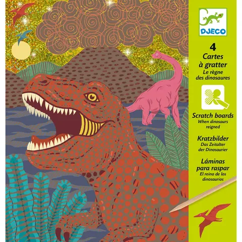 Wydrapywanka DINOZAURY. Djeco