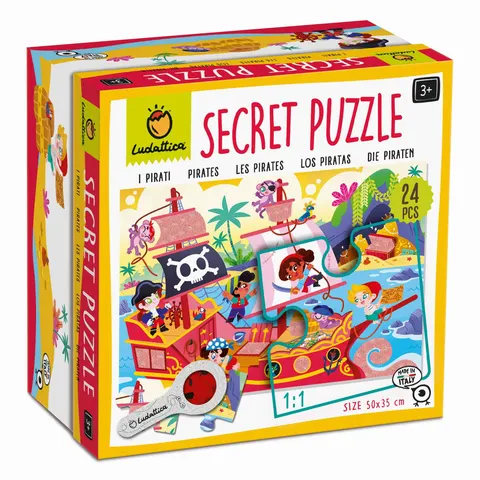 SECRET PUZZLE - z tajemnicą - STATEK PIRACKI / Ludattica