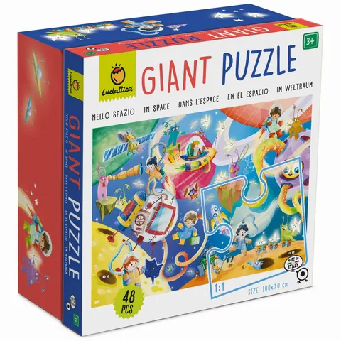 GIGANT PUZZLE - podłogowe - KOSMOS / Ludattica
