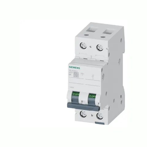 Wyłącznik nadprądowy 2P B6A 6kA 400V; 5SL6206-6, SIEMENS