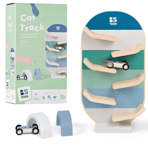BS Toys, drewniana zjeżdżalnia tor samochodowy