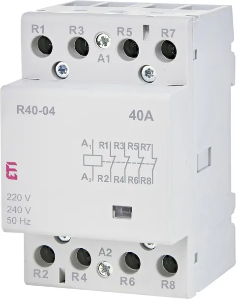 Stycznik modułowy 40A 230VAC 4P 4NC (0Z 4R) 3M, R40-04 230V; 002463440 ETI