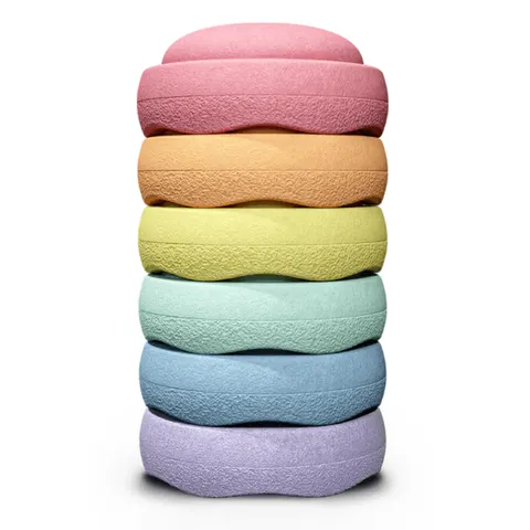Zestaw do balansowania Stapelstein® Original - Rainbow Pastel, 6el. / Stapelstein®