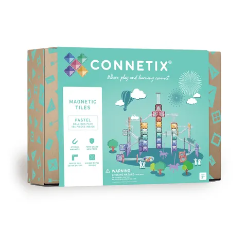 Klocki magnetyczne Pastel Ball Run Pack 106 el. / Connetix