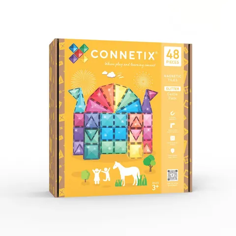 Klocki magnetyczne Glitter Castle Pack 48 el. / Connetix