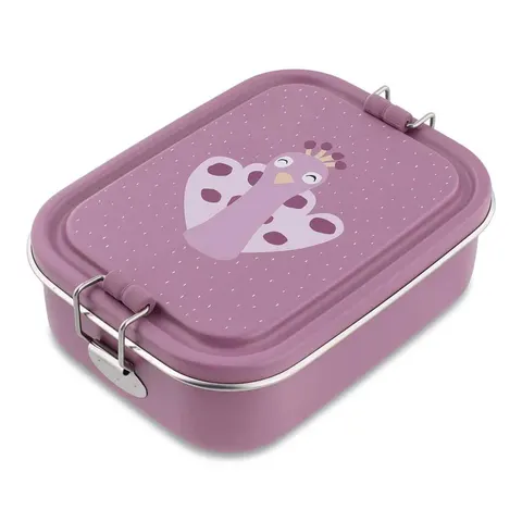 Mały stalowy lunchbox - Paw / Trixie