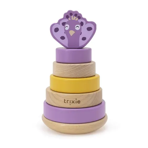 Drewniana zabawka piramida Paw / Trixie