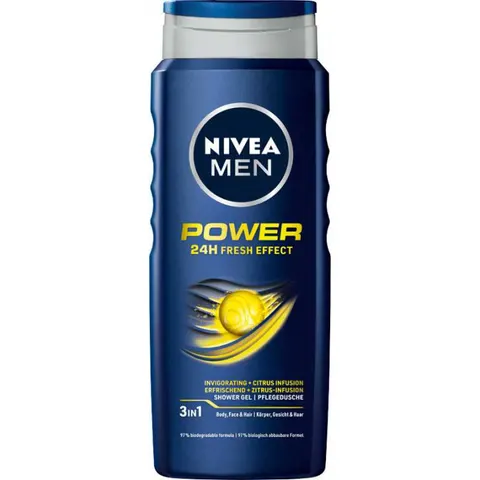 Nivea Men Power 24H Fresh Effect żel pod prysznic 500ml