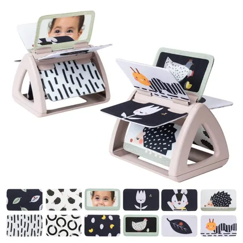 Książeczka obracająca się Tummy-Time czarno-biała, Taf Toys
