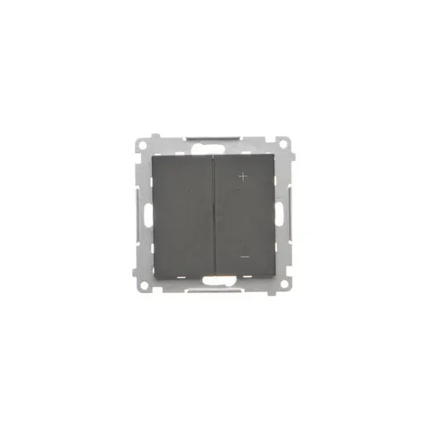 SIMON 55 Ściemniacz do LED ściemnialnych klawiszowy 15-200W 230V, moduł, czarny mat; TESL1.01/149